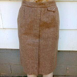 Vintage Tweed Secretary Skirt